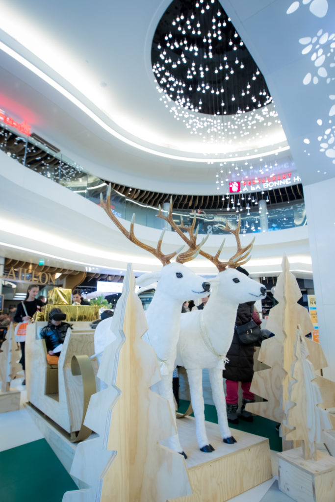 CRÉATION, FABRICATION ET INSTALLATION D'UN STAND POUR ANIMATION DE NOËL EN CENTRE COMMERCIAL  //  CP PIN RADIATA